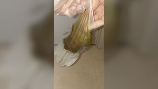 japanese girl put hand in pooped plastic glove 1, ScatKings.com Scat Porn 14 ScatKings.com Scat Porn